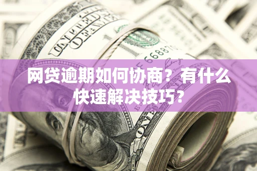 武汉网贷逾期如何协商？有什么快速解决技巧？